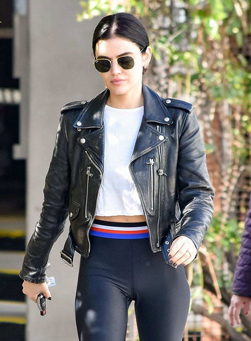 LUCY HALE LEATHER JACKET