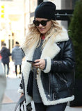 RITA ORA LEATHER JACKET STYLE #2













