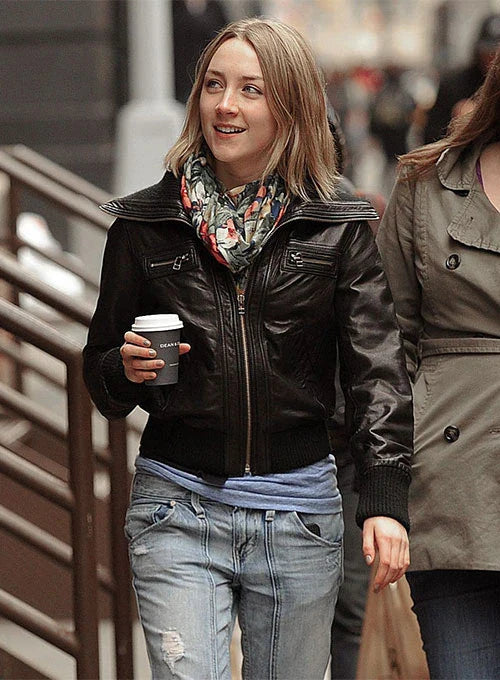 SAOIRSE RONAN LEATHER JACKET











