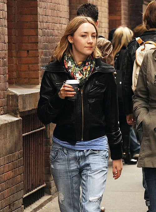 SAOIRSE RONAN LEATHER JACKET











